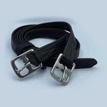 Load image into Gallery viewer, Stirrup Leather Light weight, Ultra Strength in Black and Havana