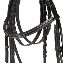 Load image into Gallery viewer, Equestrian Horses Bridle With Lace Reins Premium Leather
