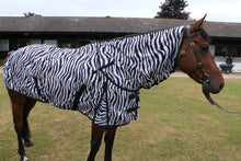 Load image into Gallery viewer, Zebra Print fly Rug with Hook
