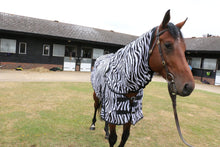 Load image into Gallery viewer, Zebra Print fly Rug with Hook
