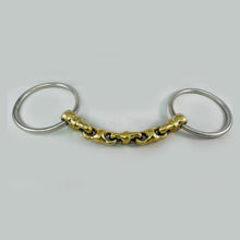Load image into Gallery viewer, Loose Ring Waterford Bit – Brass/Stainless Steel – Strong &amp; Comfortable for Horses
