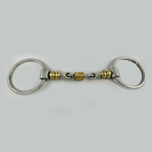 Load image into Gallery viewer, Equestrian Loose Ring Snaffle Bit with Copper Roller
