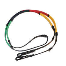 Load image into Gallery viewer, Multi Coloured Rubber Grip Training Reins -  Stud End
