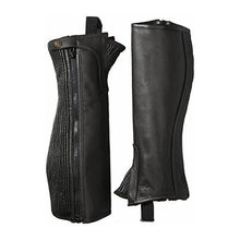 Load image into Gallery viewer, Riders Trend 10025195 Half Chaps black Medium - Mollet (33-38) cm x Hauteu
