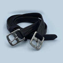 Load image into Gallery viewer, Stirrup Leather Light weight, Ultra Strength in Black and Havana
