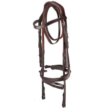 Load image into Gallery viewer, Anatomical Crank Flash Noseband Bridle With Reins
