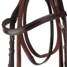 Load image into Gallery viewer, Anatomical Crank Flash Noseband Bridle With Reins
