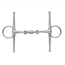 Load image into Gallery viewer, Full Cheek Snaffle Bit With Copper Peanut Stainless steel for Horse
