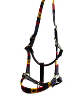 Load image into Gallery viewer, Fancy Stitched Leather Halter for Horses – Adjustable, Soft &amp; Durable with Brass Hardware
