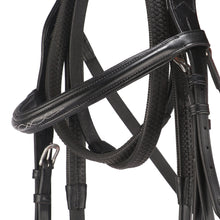 Load image into Gallery viewer, Premium Leather Fancy Bridle With Flash Noseband &amp; Free Rubber Reins
