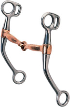Load image into Gallery viewer, Copper Mouth Tom Thumb Snaffle Bit for Training and Encourages Softness
