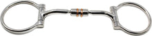 Load image into Gallery viewer, D-Ring Stainless Steel Mouth Comfort Snaffle Horse Bit Copper Rollers
