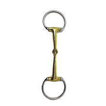 Load image into Gallery viewer, EggButt Snaffle Bit – Double Jointed Stainless Steel Horse Bit with Copper
