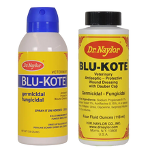 Load image into Gallery viewer, Dr. Naylor Blu-Kote Aerosol (128 Gram) and Dauber (4 oz.) - Fast Drying Antiseptic Wound Dressing Pack of 2
