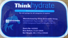 Load image into Gallery viewer, Think Hydrate Electrolyte Syringe for Horses – Rapid Rehydration for Race &amp; Endurance Horses – Sodium, Potassium, Calcium, Magnesium – Palatable Oral Formula - 30ML
