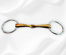 Load image into Gallery viewer, Equestrian Copper Loose Ring Jointed Snaffle Bit - MC 5027
