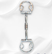 Load image into Gallery viewer, Ported D-ring Snaffle Bit with Rollers- MC 5044
