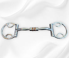 Load image into Gallery viewer, Ported D-ring Snaffle Bit with Rollers- MC 5044
